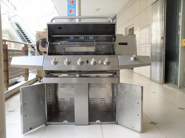 Factory price kitchen bbq easy grill slow burning 4 burners natural gas bbq grill