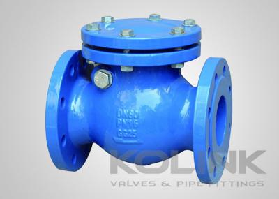 Válvula de verificação GGG50 do balanço do ferro fundido GG25, Flapper da borracha da válvula do Não-retorno