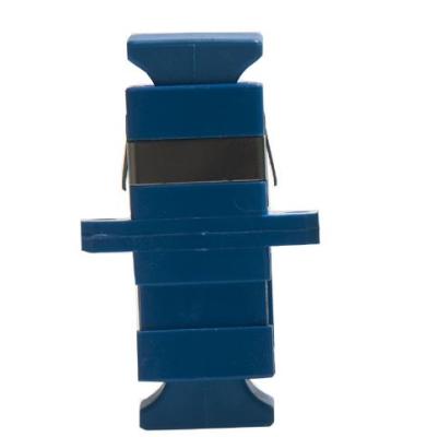 Adaptador cerâmico ou de bronze da cor azul da luva SC/PC-SM da fibra ótica para a terminação ativa do dispositivo