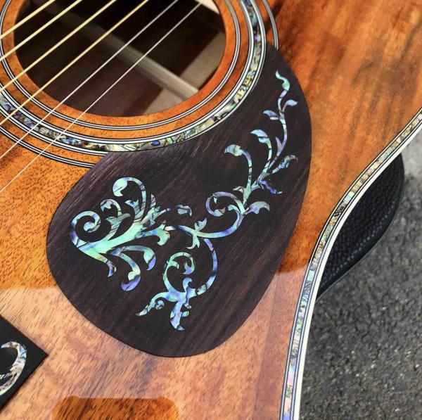 KOA wood classic acoustic guitar,Life tree Ebony Fingerboard,Abalone inlays and binding,China 41 inchs acoustic