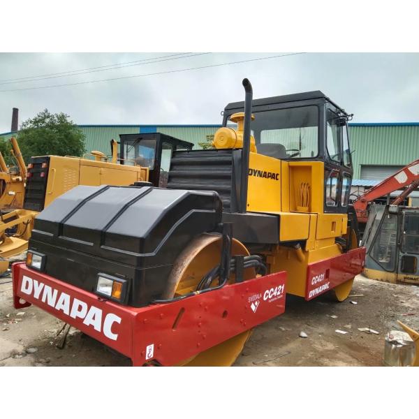 Dynapac CC421 Roller de carretera usado de doble tambor Roller de carretera de alta productividad Suecia