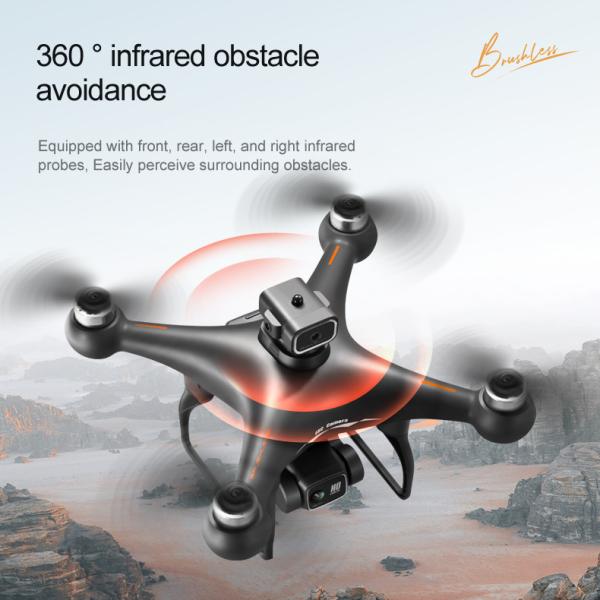 GPS/GLONASS FPV UAV Drones portáteis Wifi Evitação de obstáculos Controle remoto com câmera dupla
