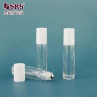 Bouteilles en verre circulaire transparentes pour le brillant des lèvres 10 ml Bouteille en rouleau circulaire