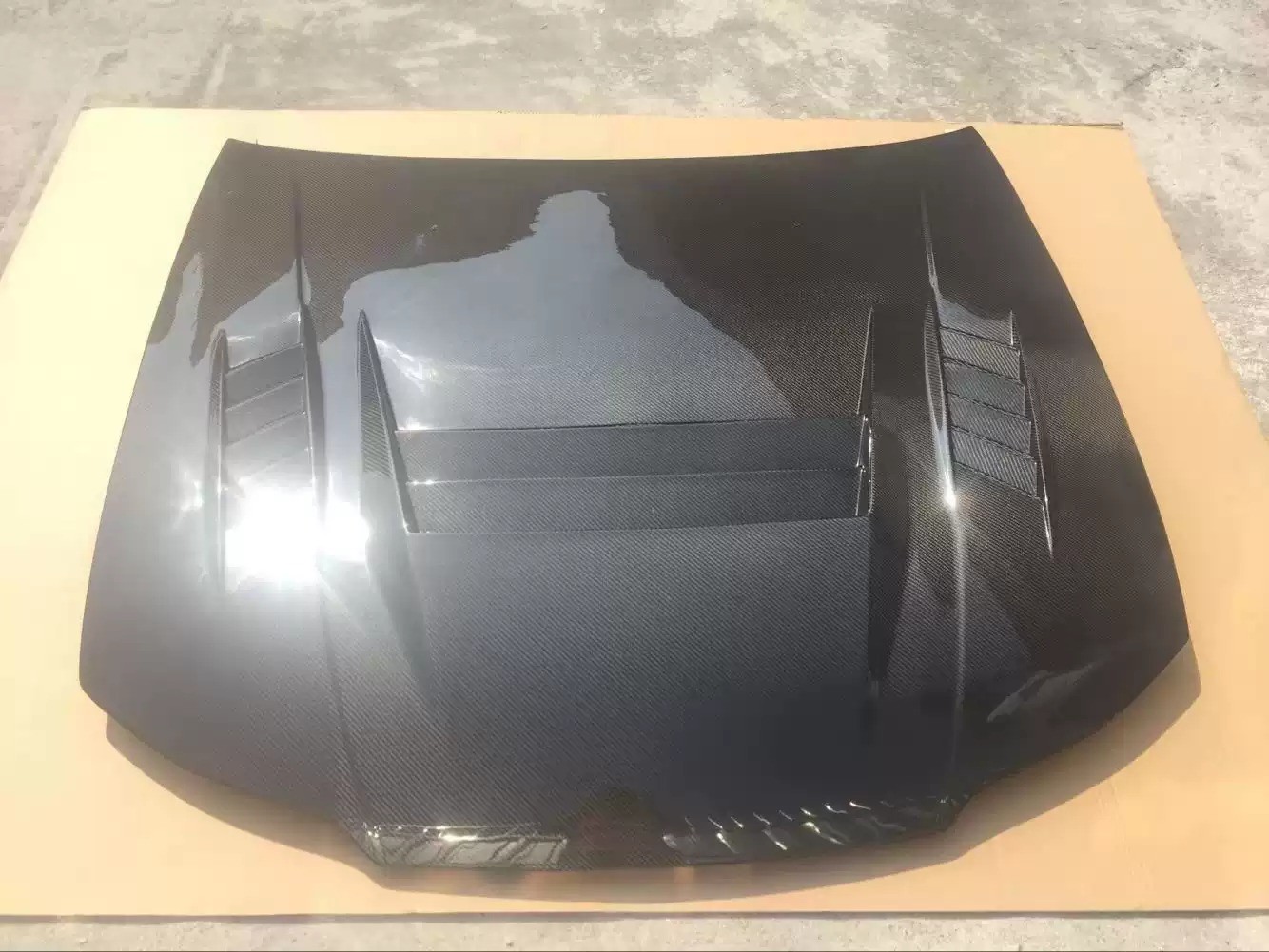 Professional Test Custom Carbon Fiber Hood for Nissan Silvia S15 Modified Hole Hood