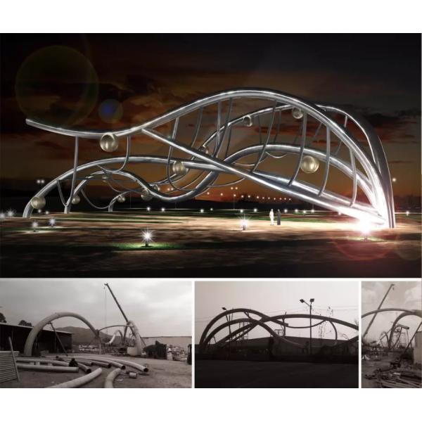 Large Size Art Abstract Metal Sculptures , Metal Garden Statues Sculptures