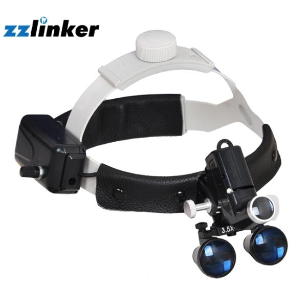 Surgeons Loops Dental Magnifying Glasses With Light , Dental Headband Loupes 65000Lux
