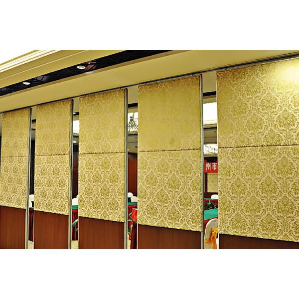 Soundproof Wall Panel Sliding Operable Office Partition Walls 65mm Thickness
