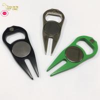 Custom 25mm Shape Luxury Magnetic Marmer Blank Golf Accessaries Metal Ball Golf Marker Metal Golf Divot