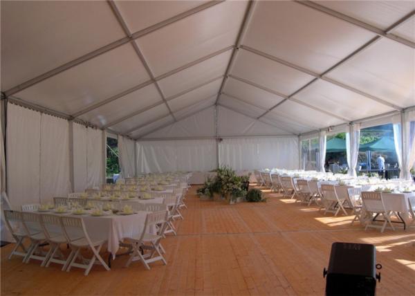 Waterproof High Peak 12m * 36m Clear Span Tent For Garden Party Fire Resistant Canopy