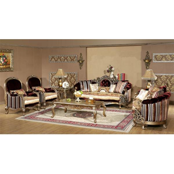 Italian French luxury solid wood sofa palace villa European new classical fabric sofa
