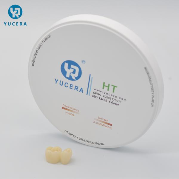 Система CAD CAM блока Zirconia HT Yucera 98 зубоврачебная открытая для кроны