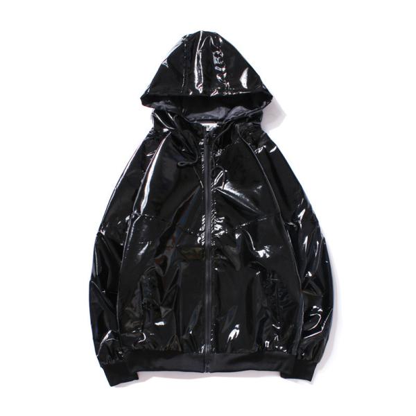 Hip Hop Style B-BOY Mens Reflective Jacket Windbreak Shining Windproof