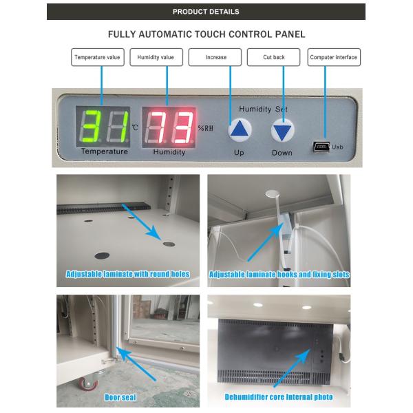320l Temperature Control Dry Cabinet Dehumidifier Drying Cabinet