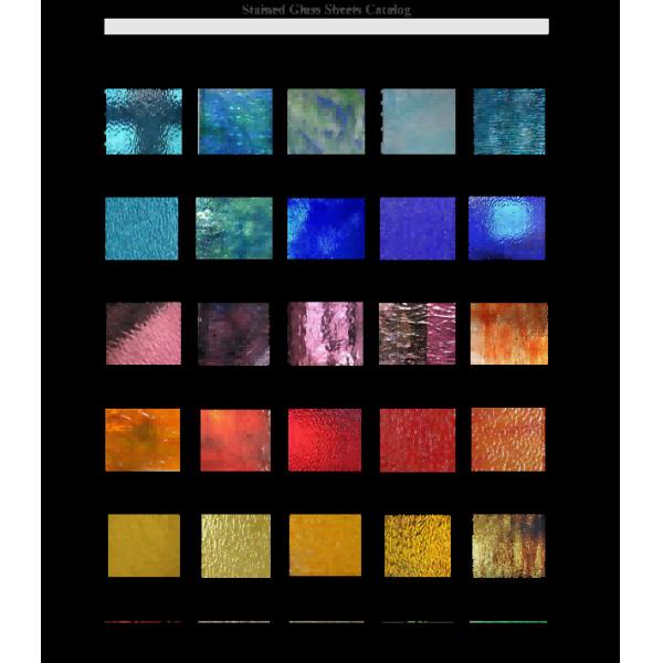 Amber Stained Glass Sheets 24 X 36 20x34 24 X 24