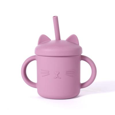 Copo infantil de silicone de alta durabilidade com material flexível