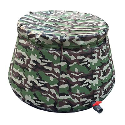 Portable 0.7mm PVC Tarpaulin Collapsible Water Storage Barrel 200L