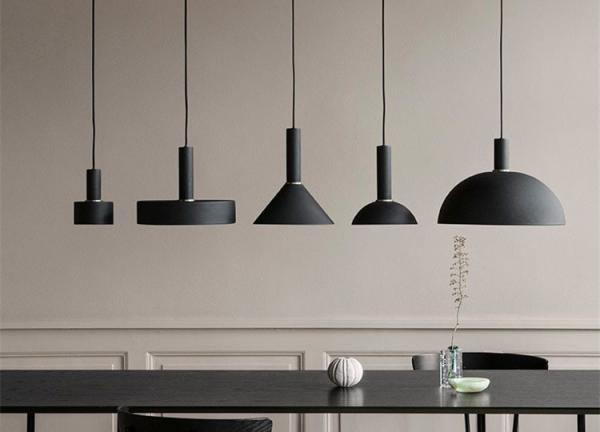 Ferro E27 Art Modern Hanging Light de salão de exposição 10/17cm