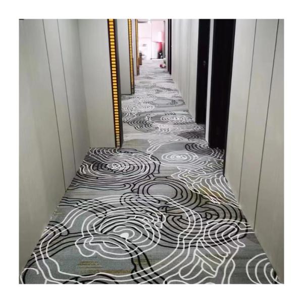 Hotel Wall to Wall Commercial Flooring Machine Made Fire Proof Carpet for Decorative