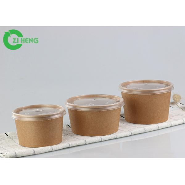 16oz устранимые принимают прочь Flexo печатая водоустойчивые плошки для супа бумаги Kraft