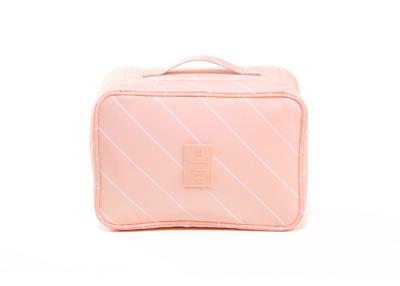 Women Travel Underwear Organizer / Makeup Bag With Different Compartments