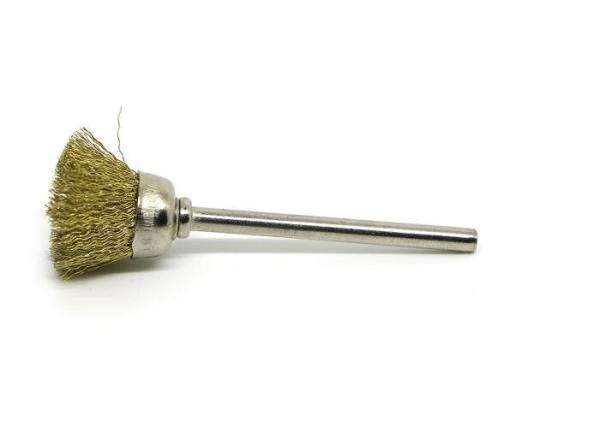 3mm Shank Size Crimped Wire Cup Brush Miniature Power Brushes 16 MM OD