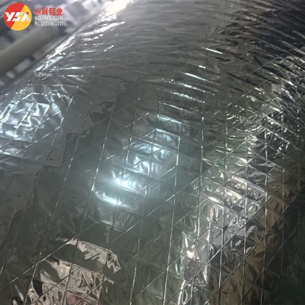 Sliver Rhombus Reinforced Aluminum Foil For Thermal Insulation