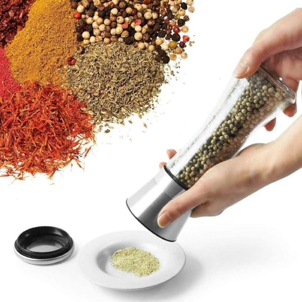 Ceramic Core Stainless Steel FDA 150ML Pepper Grinder Mill