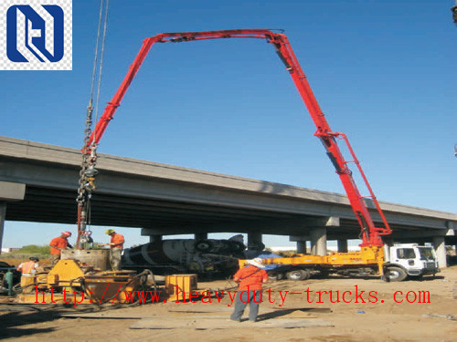 47m Boom Concrete Pump Truck 5 Sections RZ-type 32Mpa Oil Pressure