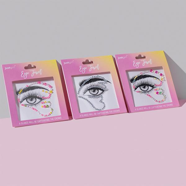 Rhinestone Crystal Face Sticker Safe For Sensitive Skin Waterproofing