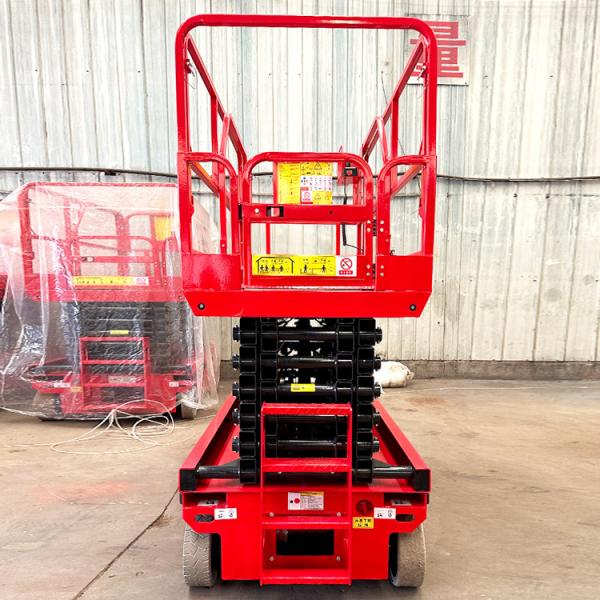 Plateforme de travail aérienne autopropulsée de 8 m avec batterie et puissance de levage de 48 V/4,5 kW