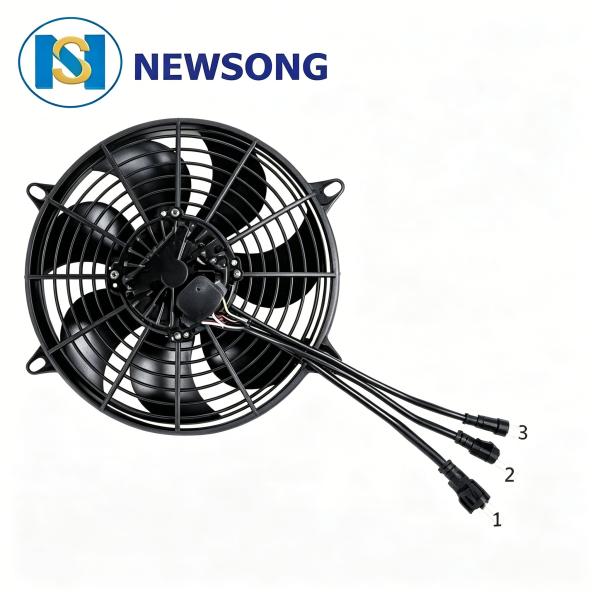 5A 120W 3050rpm Bus Automobile AC Condenser Fan High Airflow DC24V ISO14001