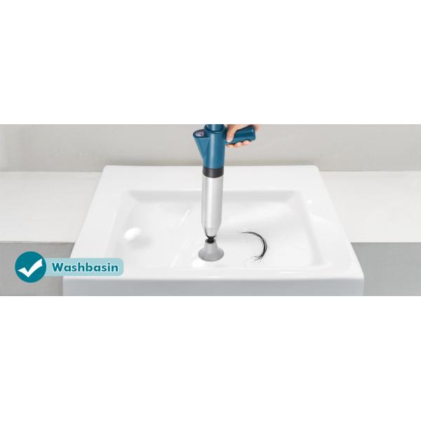 Manual Multi Function Stainless Steel Toilet Plunger for Sustainable Drain Cleaning