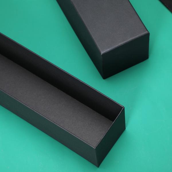 Portable Rectangular Corrugated Display Boxes Black Umbrella Packaging Box