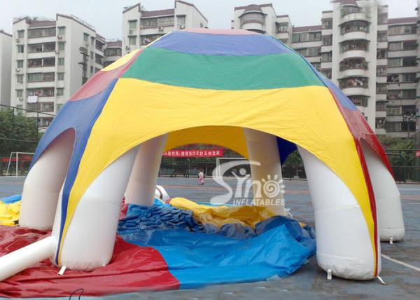barraca inflável da propaganda colorida exterior de 6 mts feita do encerado do pvc para mostras ou eventos