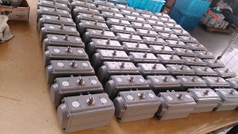 PTFE pneumatic rotary actuator  double action and single action