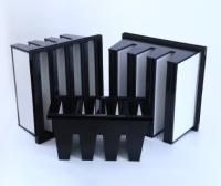 Filtre de médias des cellules HEPA de banque de MERV16 V avec la région en plastique du cadre 14sqm d'ABS