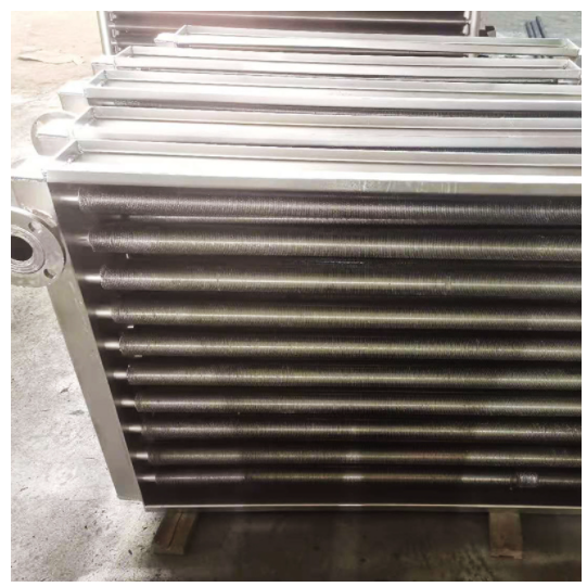 Copper Finned Aluminum Tube Heat Exchanger Customized Made Dimension