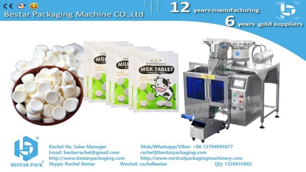 Pharma capsules packing machine by counting and filling