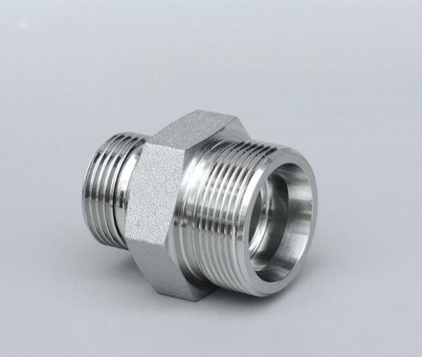 Stainless Steel 1cm-Wd Stainless DIN2353 Bite Ferrule Type Connector Tube Adapters