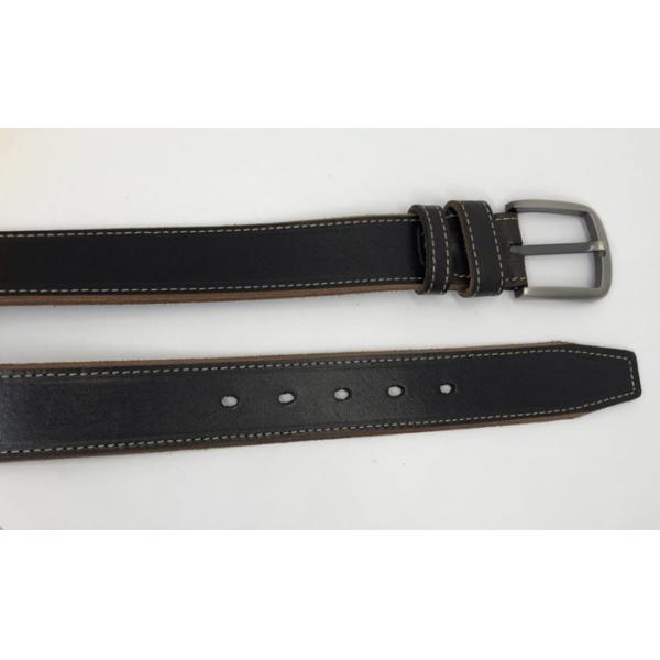 Пояс людей пряжки сплава цинка случайный кожаный чернота длины 100 до 140cm/красный цвет