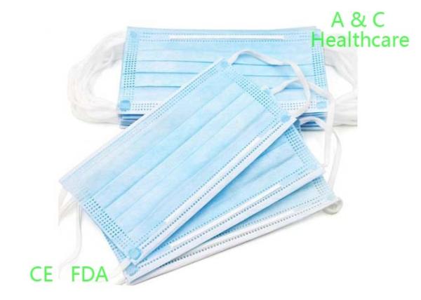 Anti Virus Surgical Face Mask Breathable Earloop Procedure Masks High BFE / PFE