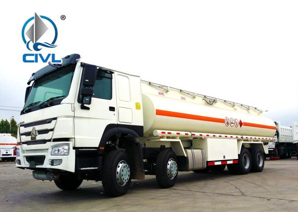 25000L Oil Tanker Trailer 8X4 , HOWO Water Tanker Truck  30000liters 25000liters new Sinotruk fuel tank trucks