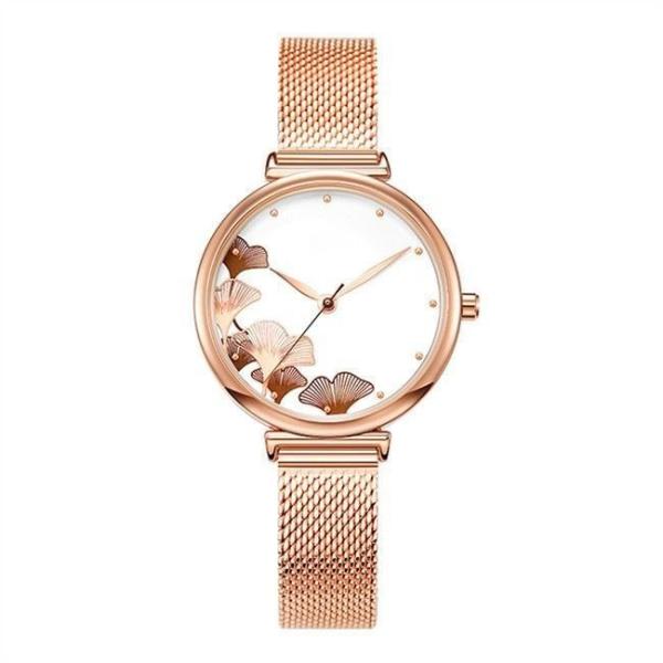 Печать гинкго дозора водоустойчивых женщин 3ATM персонализированная веерообразная симметричная