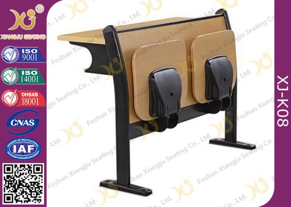 Melamine Desktop Foldable Lecture Theatre Chairs Iron Hinge Type , ISO9001
