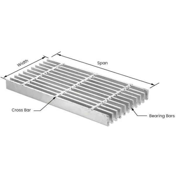 Stainless Steel Bar Grating China Factory Galvanized Q235/Q345/SS304 Material