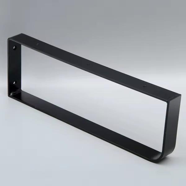 Barre à serviettes en acier inoxydable mat noir auto-adhésif