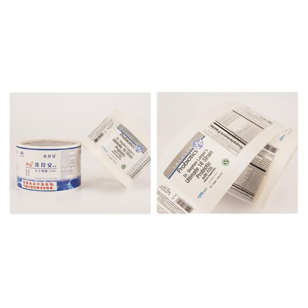 Preprinted Medical Prescription Drugs Bottle Sticker Labels For Pill