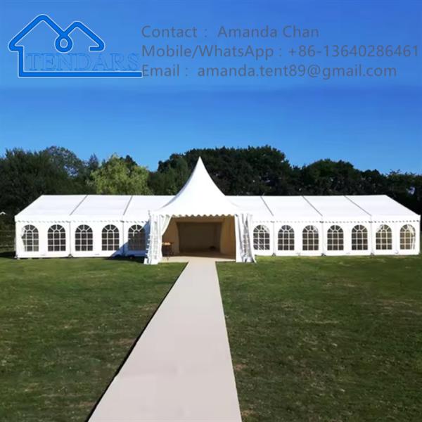 Tendas de exposição Tenda de pagode com estrutura de alumínio Tendas para eventos ao ar livre de casamento