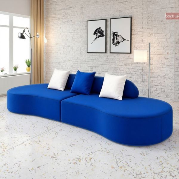 3M Long Comfortable Sectional Sofa 3M Long Multi-Functional Home Hotel Apartment Living Room Sofas Fabric Sponge Filling
