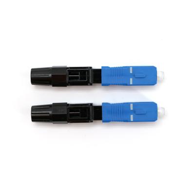 Conector rápido ótico da fibra azul da manutenção programada da cor para a telecomunicação de FTTH CATV